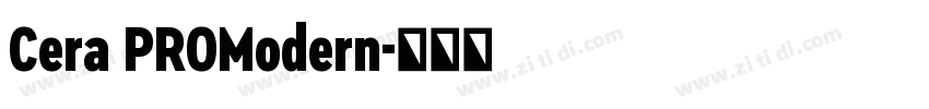 Cera PROModern字体转换